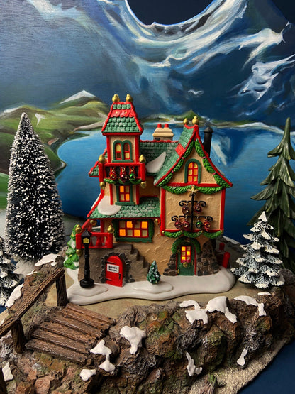 Needle's Tree Farm. Illuminated Porcelain Christmas Village House by Dept. 56. North Pole Series. Magically Detailed Holiday Decor. - Tampa Home & Garden Store