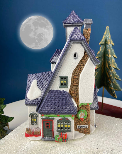 Neenee's Dolls and Toys by Department 56. Christmas Village House. Illuminated North Pole Series. Alternative Holiday Decor. - Tampa Home & Garden Store