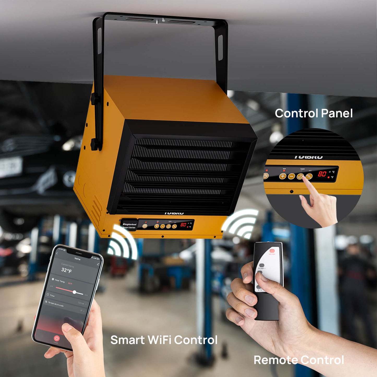 Neighborhood GH10K & GH15K Smart Garage Heater - WiFi Enable - Tampa Home & Garden Store