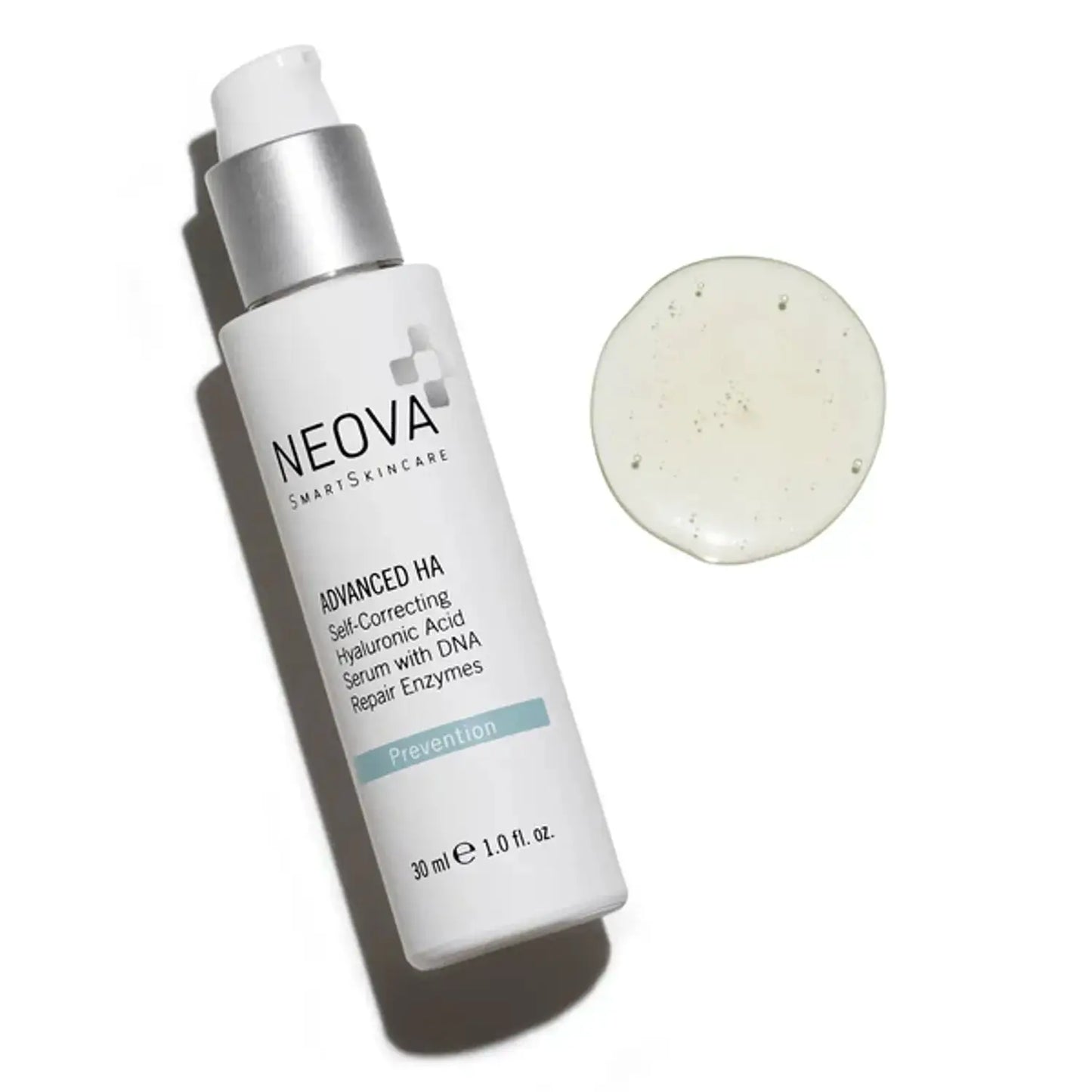Neova Advanced HA serum bottle with pump, white plastic container, 30 ml on Tampa Home & Garden Store