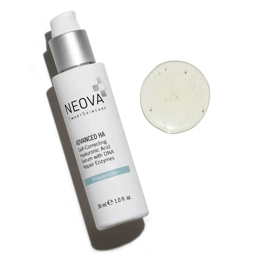 Neova Advanced HA serum bottle with pump, white plastic container, 30 ml on Tampa Home & Garden Store
