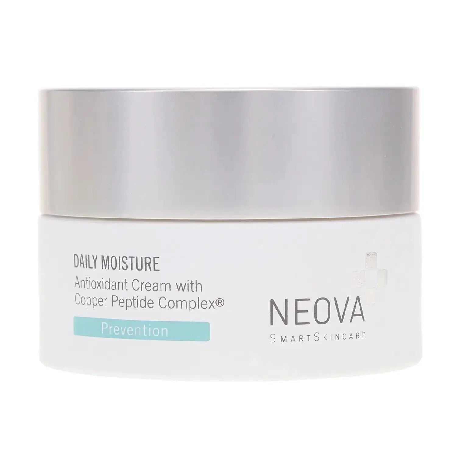 Neova Daily Moisture SPF 40 sunscreen jar with silver cap, white label, 1.7 oz on Tampa Home & Garden Store