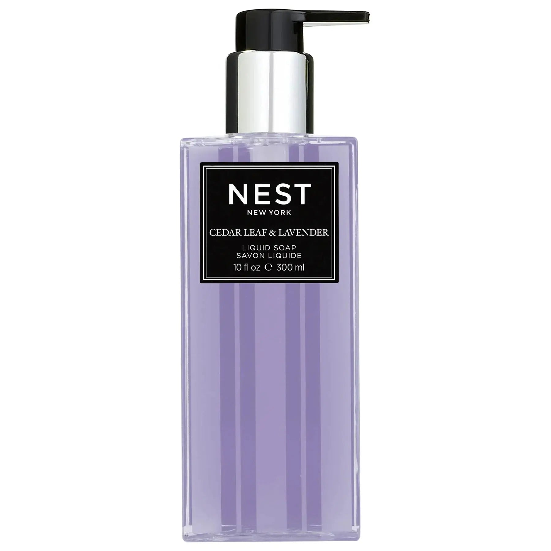 Nest New York Cedar Leaf & Lavender liquid hand soap bottle with pump, 10 oz on Tampa Home & Garden Store