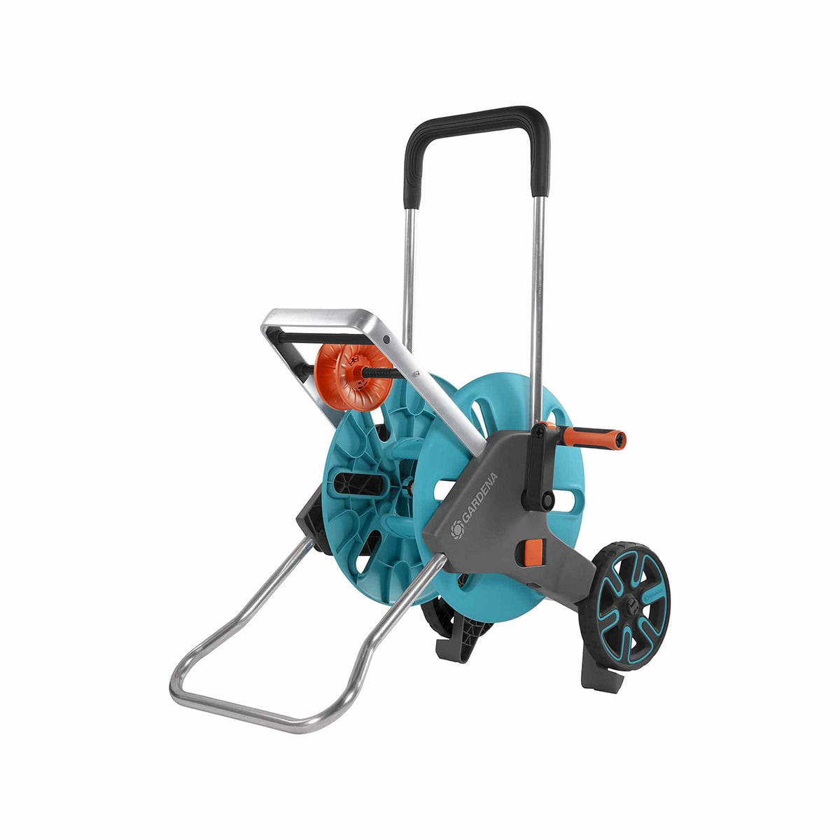 Gardena Hose Trolley CleverRoll M Easy teal reel with ergonomic black handle on Tampa Home and Garden Store