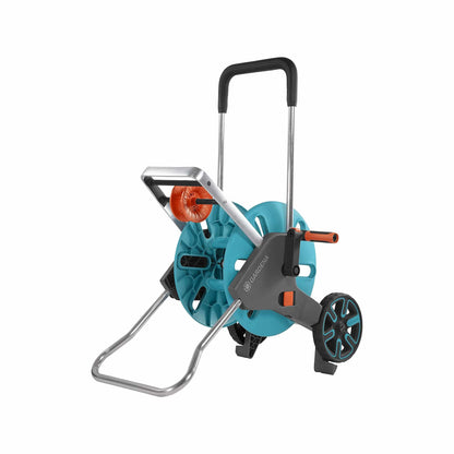 Gardena Hose Trolley CleverRoll M Easy teal reel with ergonomic black handle on Tampa Home and Garden Store