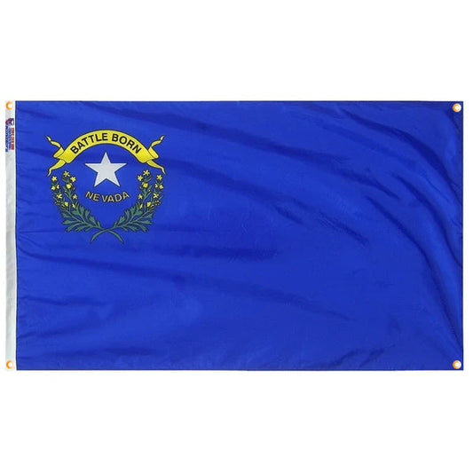 Nevada Flag with Grommets Along the Edges for Wall Hanging - Tampa Home & Garden Store