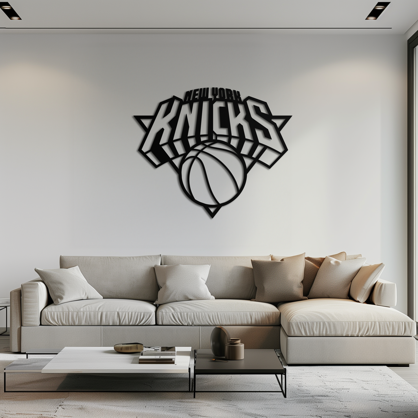 New York Knicks Basketball Logo Metal Wall Art – Bold Sports-Inspired Home Decor- KAF677 - Tampa Home & Garden Store