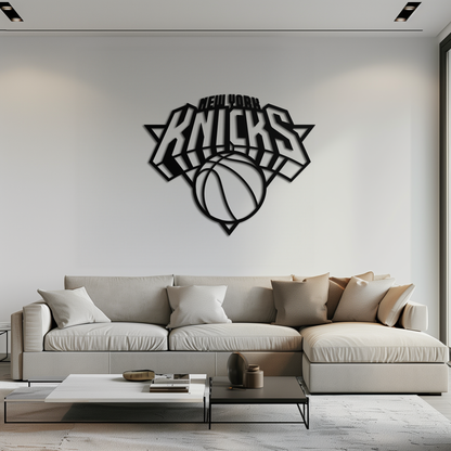 New York Knicks Basketball Logo Metal Wall Art – Bold Sports-Inspired Home Decor- KAF677 - Tampa Home & Garden Store