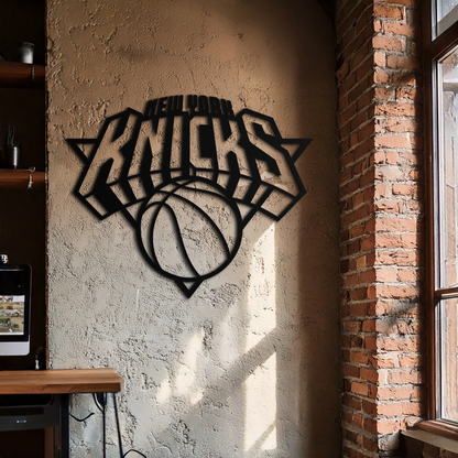 New York Knicks Basketball Logo Metal Wall Art – Bold Sports-Inspired Home Decor- KAF677 - Tampa Home & Garden Store