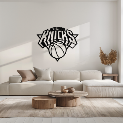 New York Knicks Basketball Logo Metal Wall Art – Bold Sports-Inspired Home Decor- KAF677 - Tampa Home & Garden Store