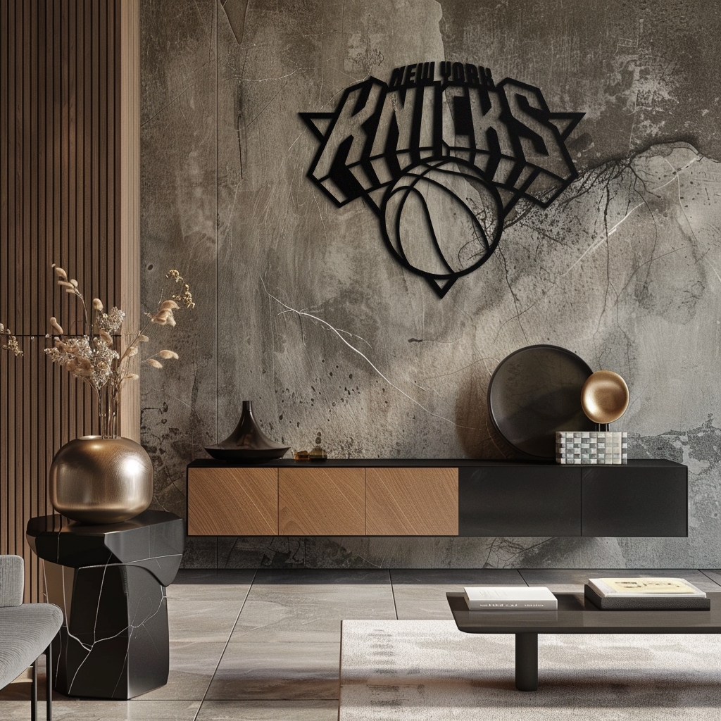 New York Knicks Basketball Logo Metal Wall Art – Bold Sports-Inspired Home Decor- KAF677 - Tampa Home & Garden Store
