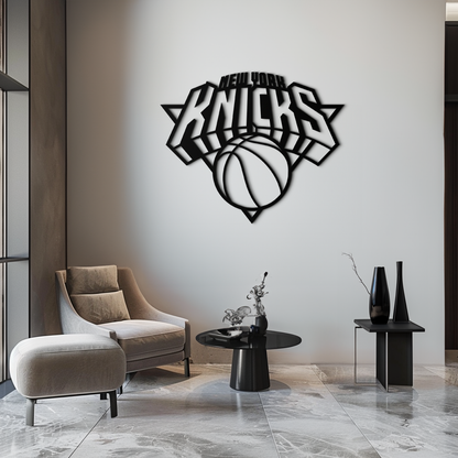 New York Knicks Basketball Logo Metal Wall Art – Bold Sports-Inspired Home Decor- KAF677 - Tampa Home & Garden Store