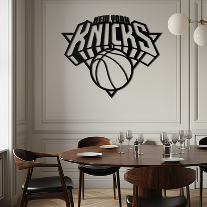 New York Knicks Basketball Logo Metal Wall Art – Bold Sports-Inspired Home Decor- KAF677 - Tampa Home & Garden Store