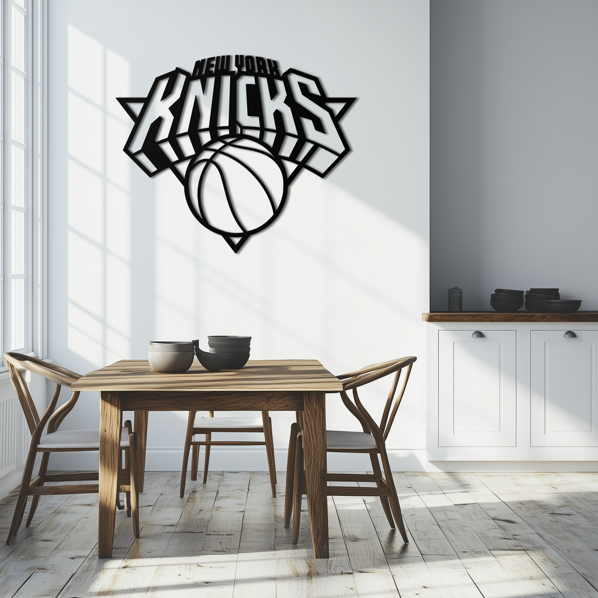 New York Knicks Basketball Logo Metal Wall Art – Bold Sports-Inspired Home Decor- KAF677 - Tampa Home & Garden Store