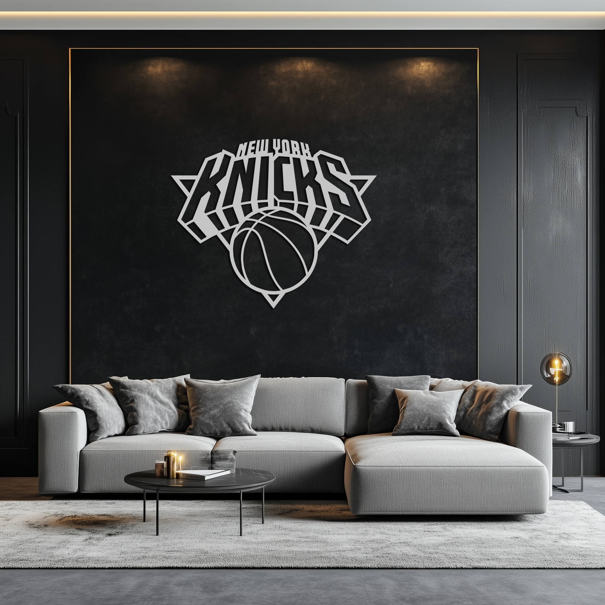 New York Knicks Basketball Logo Metal Wall Art – Bold Sports-Inspired Home Decor- KAF677 - Tampa Home & Garden Store