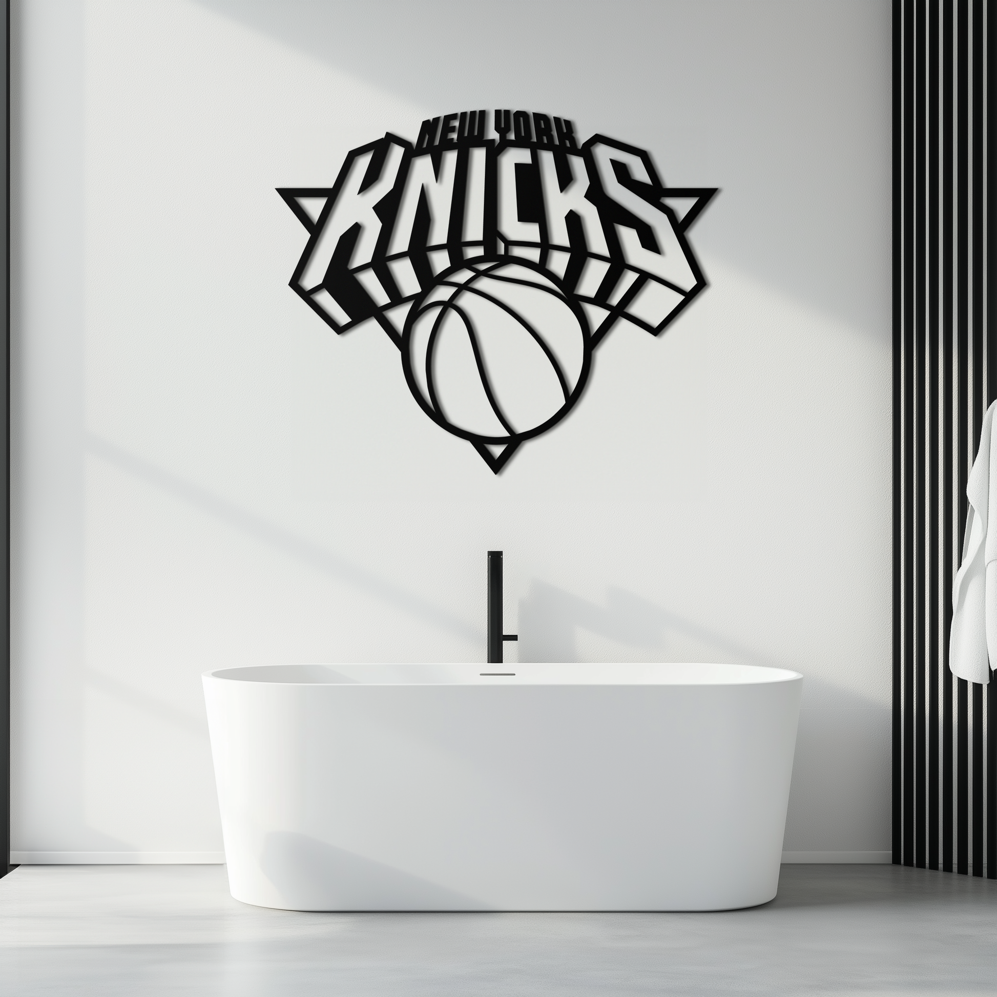 New York Knicks Basketball Logo Metal Wall Art – Bold Sports-Inspired Home Decor- KAF677 - Tampa Home & Garden Store