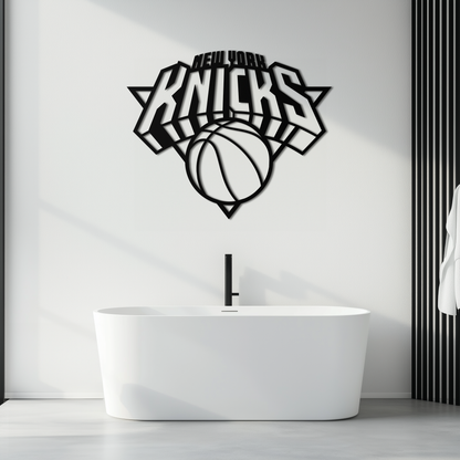 New York Knicks Basketball Logo Metal Wall Art – Bold Sports-Inspired Home Decor- KAF677 - Tampa Home & Garden Store