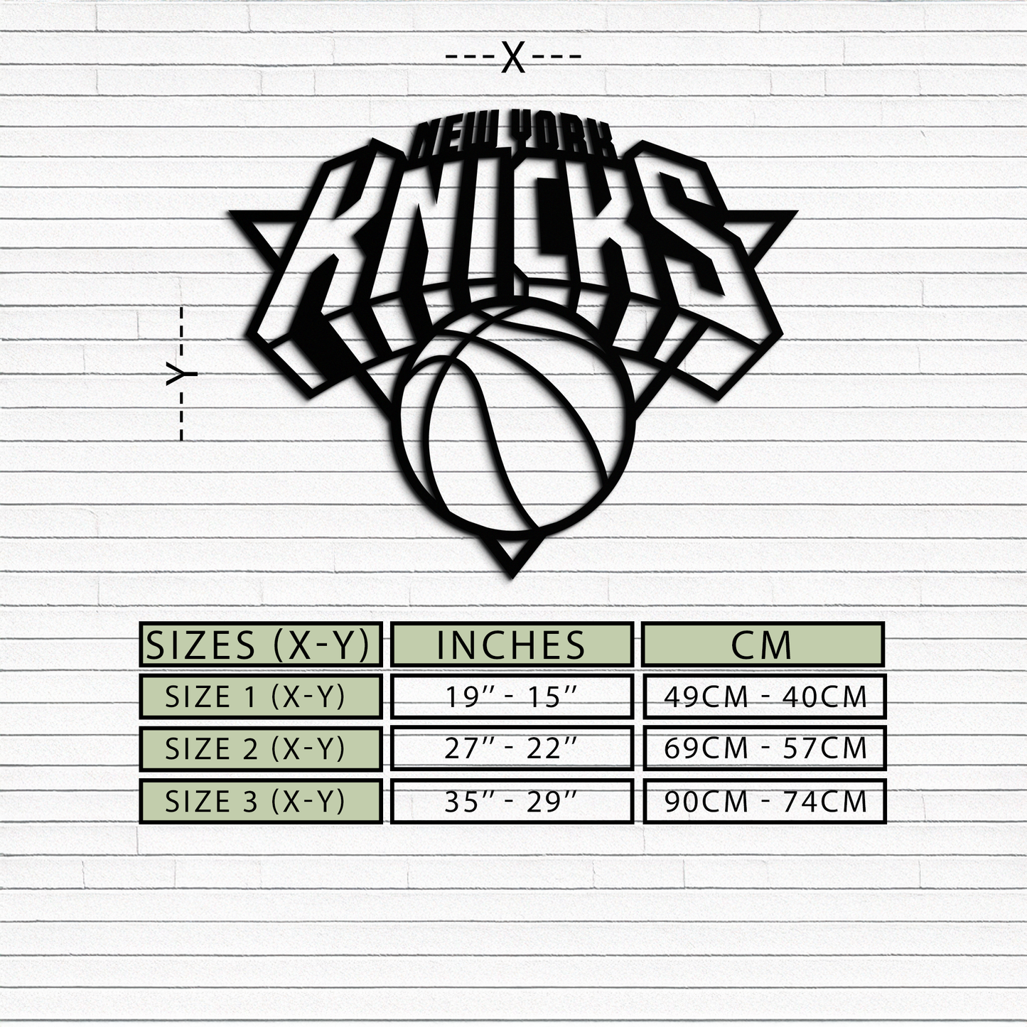 New York Knicks Basketball Logo Metal Wall Art – Bold Sports-Inspired Home Decor- KAF677 - Tampa Home & Garden Store