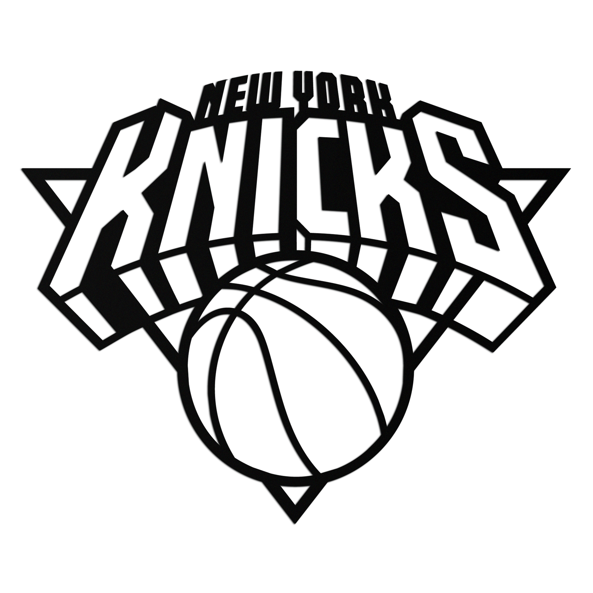 New York Knicks Basketball Logo Metal Wall Art – Bold Sports-Inspired Home Decor- KAF677 - Tampa Home & Garden Store