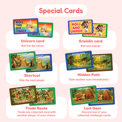 Sight Words Expansion 3-5 Card Packs by The Fidget Games; 6 colorful Special Cards incl Unicorn, Gremlin on Tampa Home & Garden Store
