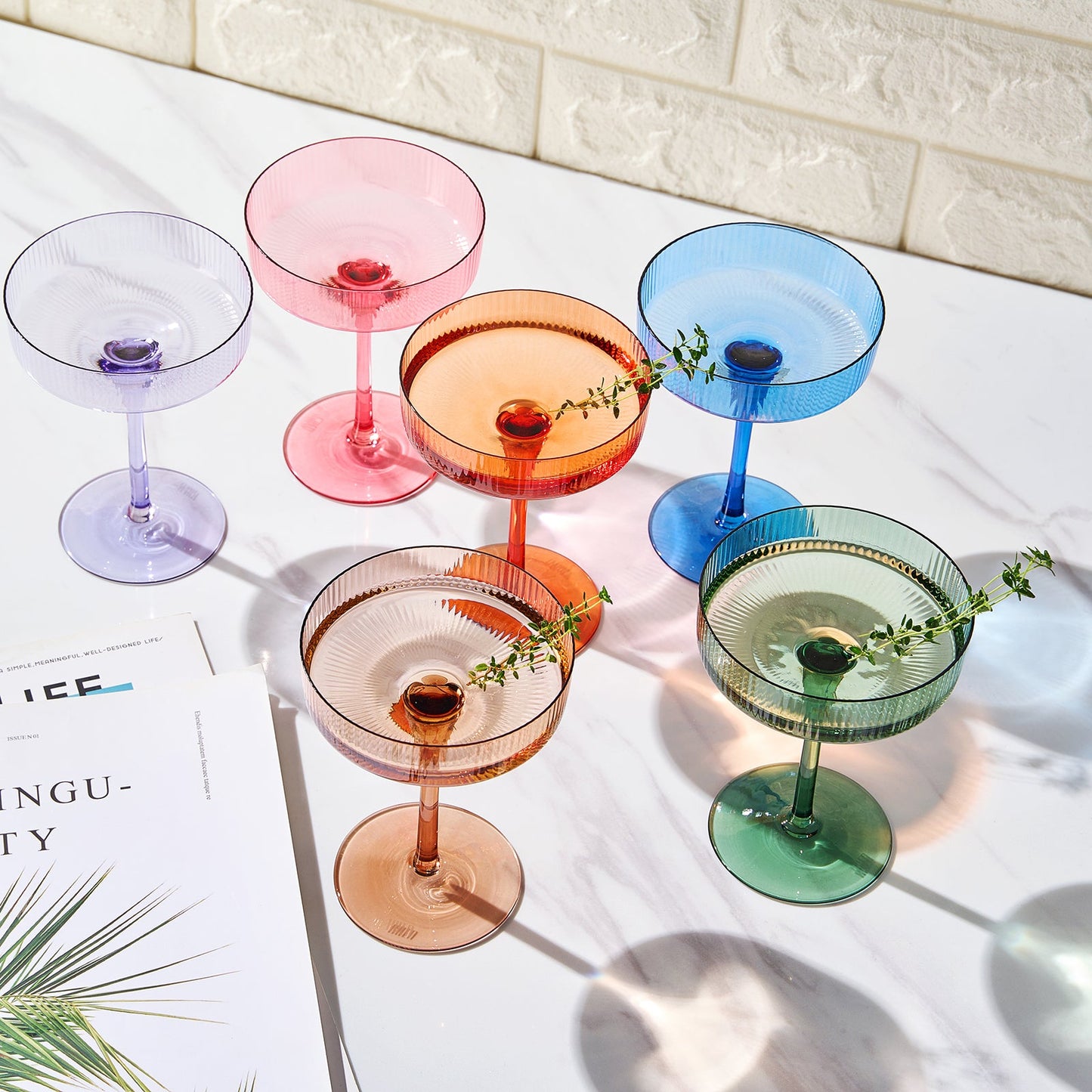 Como Spring Coupled Cocktails and a Glassware Set