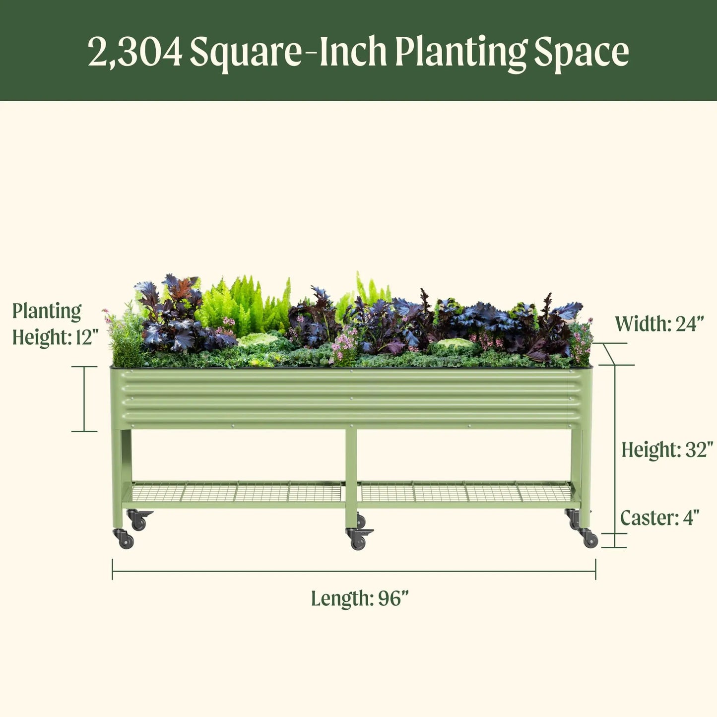 Elevated Garden Bed For Patios Decks 2ft By 8ft