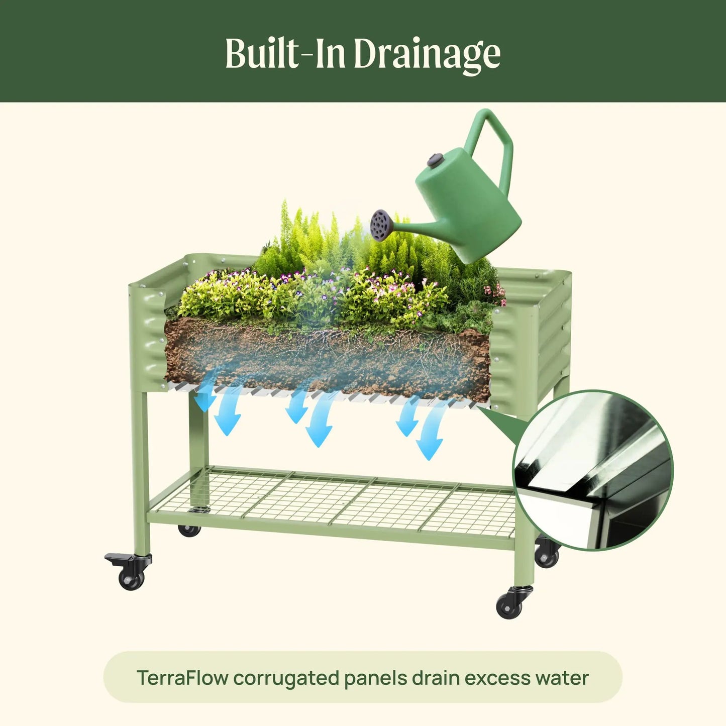 Elevated Garden Bed For Patios Decks 2ft By 8ft