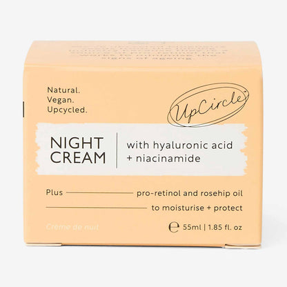 UpCircle Night Cream moisturizer with hyaluronic acid + niacinamide, peach packaging 55 ml on Tampa Home & Garden Store