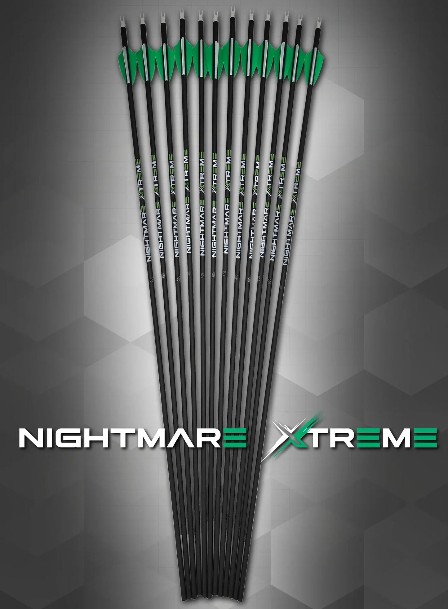 Nightmare Xtreme 2.0 300 / 350 / 400/ 500 spine Arrow 6/Pack Fletched - Tampa Home & Garden Store