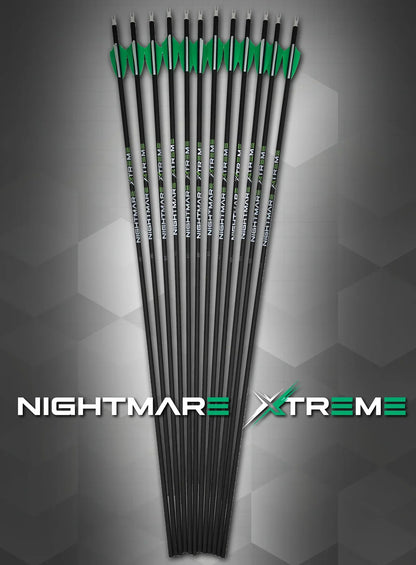 Nightmare Xtreme 2.0 300 / 350 / 400/ 500 spine Arrow 6/Pack Fletched - Tampa Home & Garden Store
