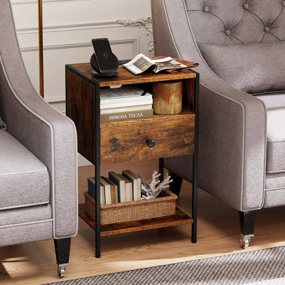 Nightstand Charging Station and USB Ports