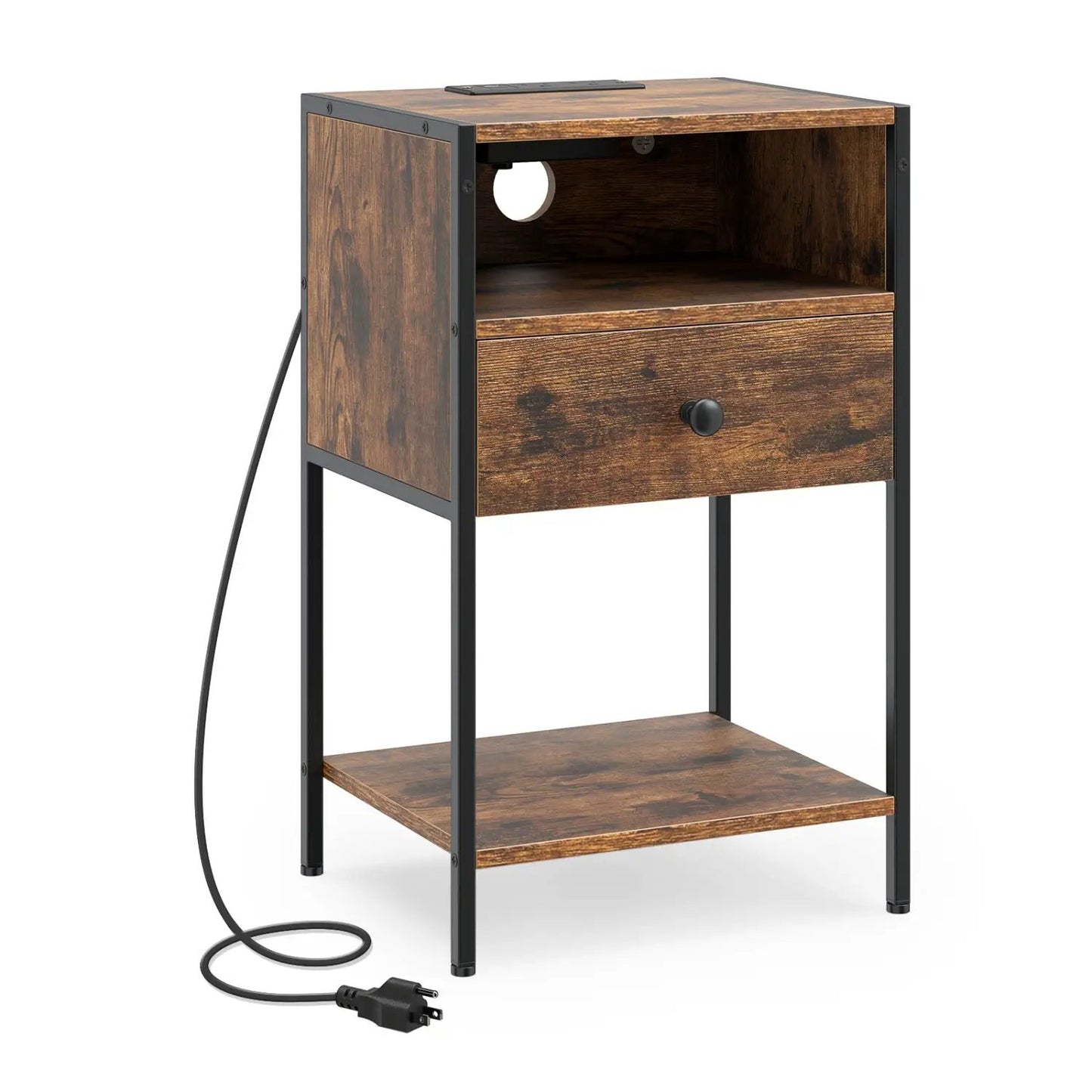 Nightstand Charging Station and USB Ports