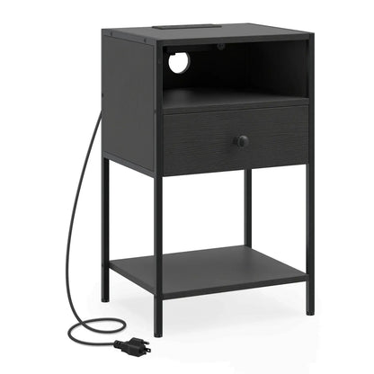 Nightstand Charging Station and USB Ports