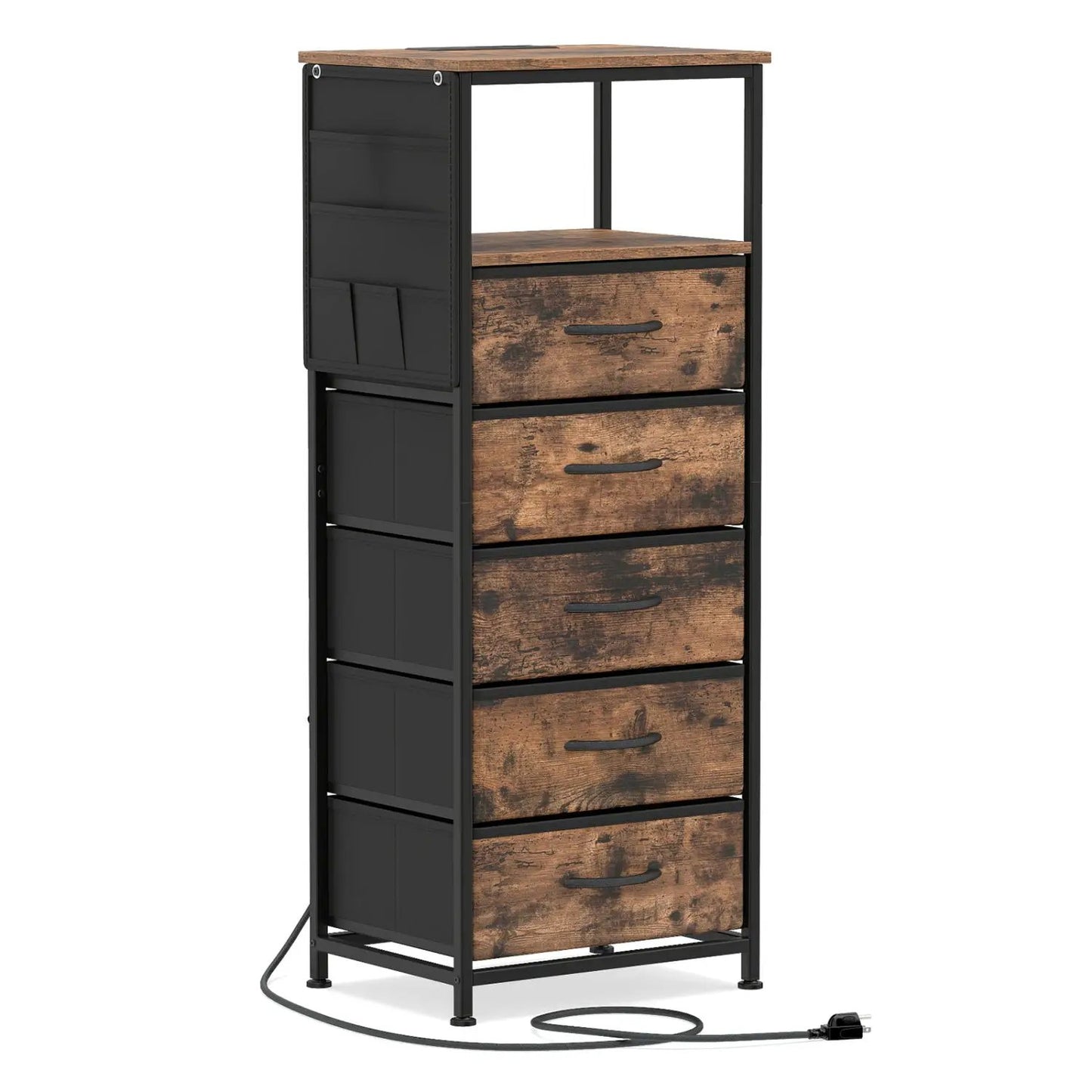 Nightstand with Integrated Charging Station