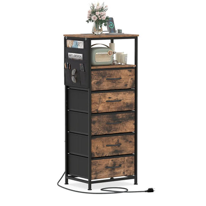 Nightstand with Integrated Charging Station