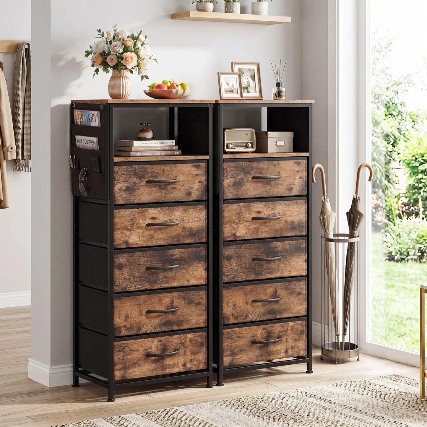 Nightstand with Integrated Charging Station