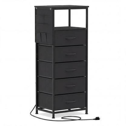 Nightstand with Integrated Charging Station