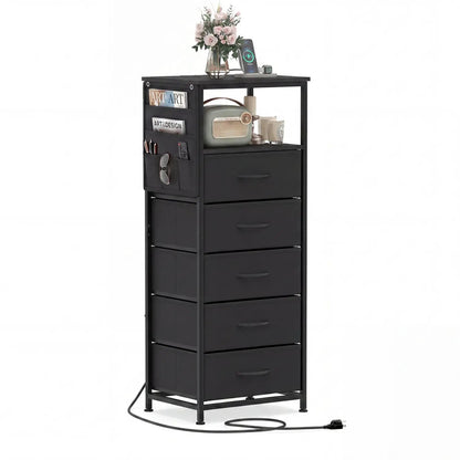 Nightstand with Integrated Charging Station