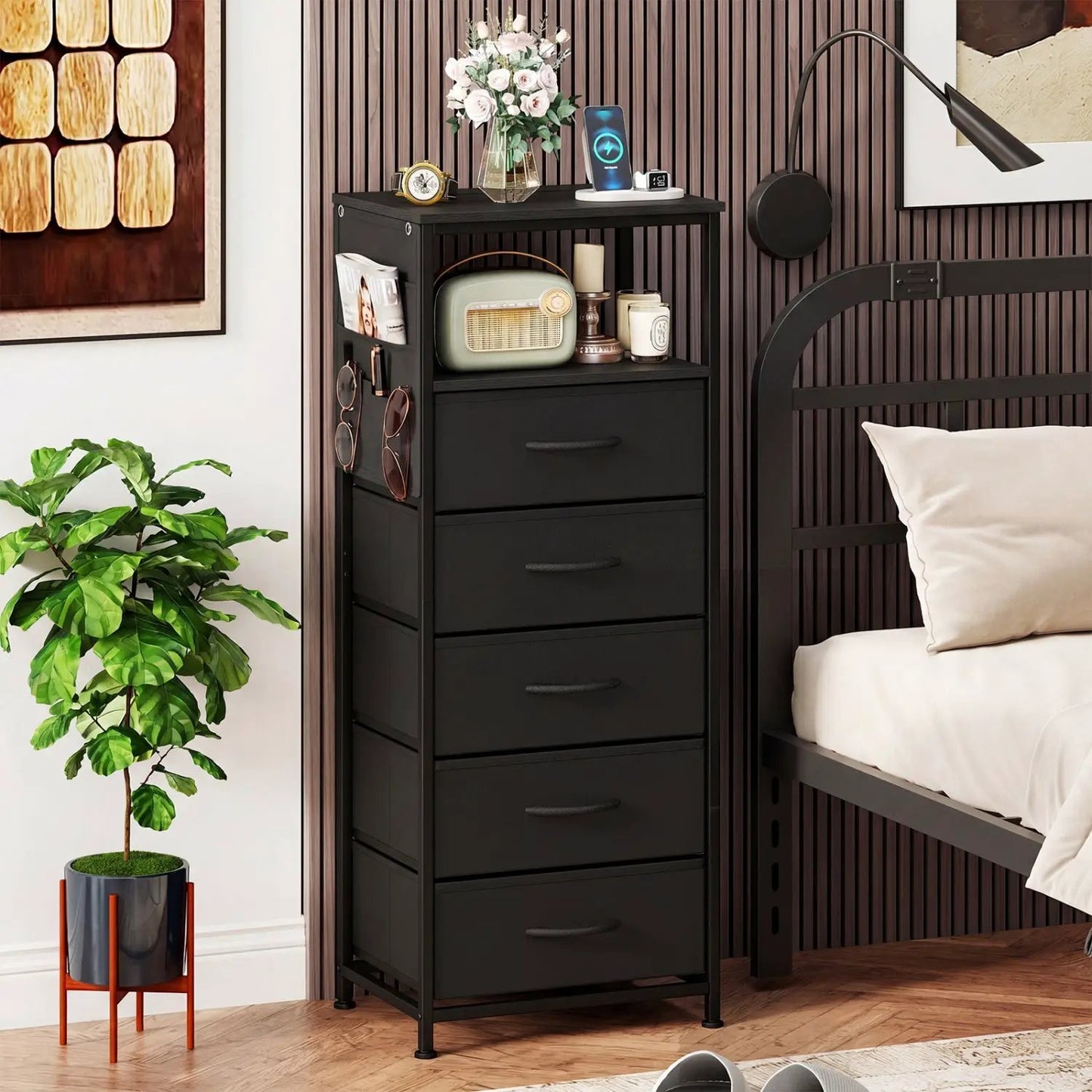 Wall Mounted Pipe Clothing Rack with Two Rods