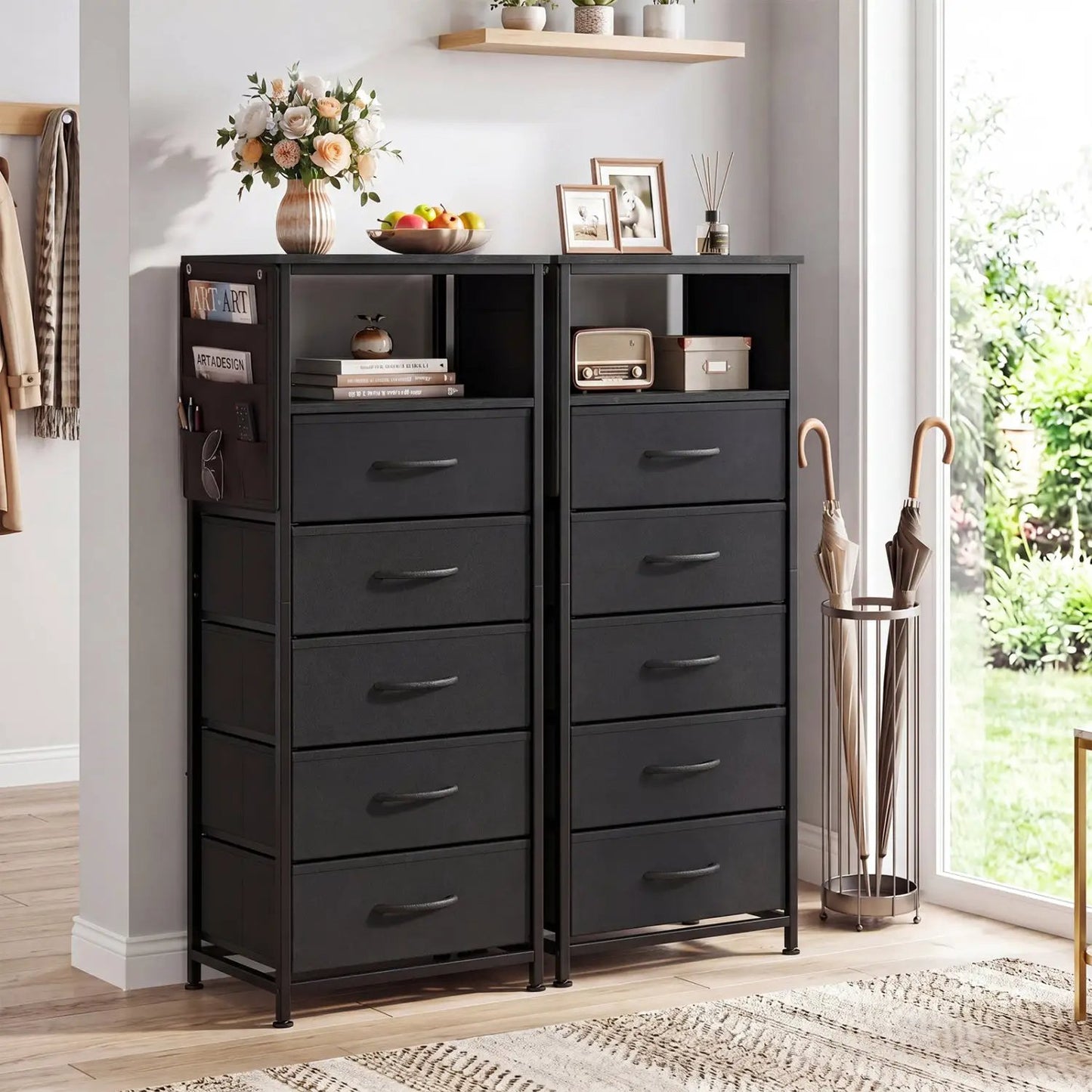 Nightstand with Integrated Charging Station