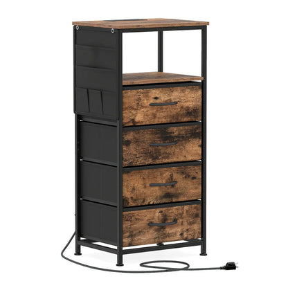 Nightstand Integrated Charging Station 34