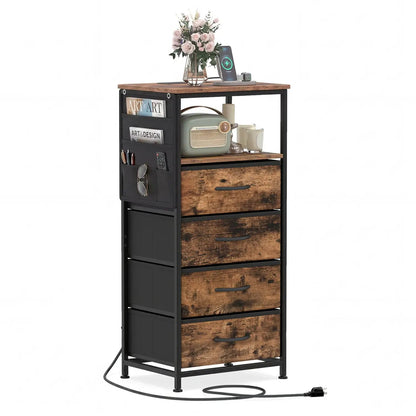 Nightstand Integrated Charging Station 34