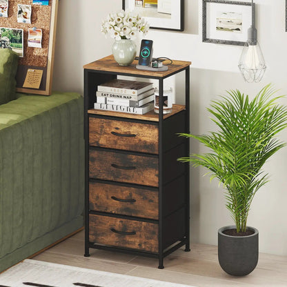 Nightstand Integrated Charging Station 34