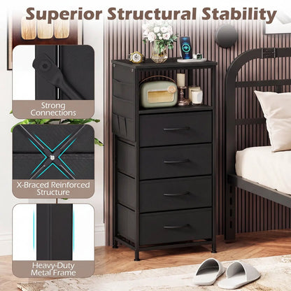 Nightstand Integrated Charging Station 34