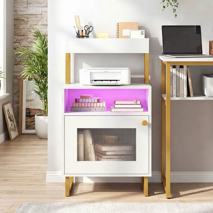 Nightstand Integrated Charging Station 34