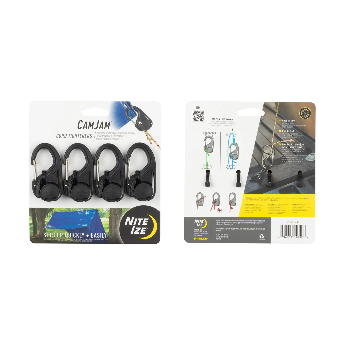 Nite Ize CamJam® Cord Tightener (4-Pack) - Tampa Home & Garden Store