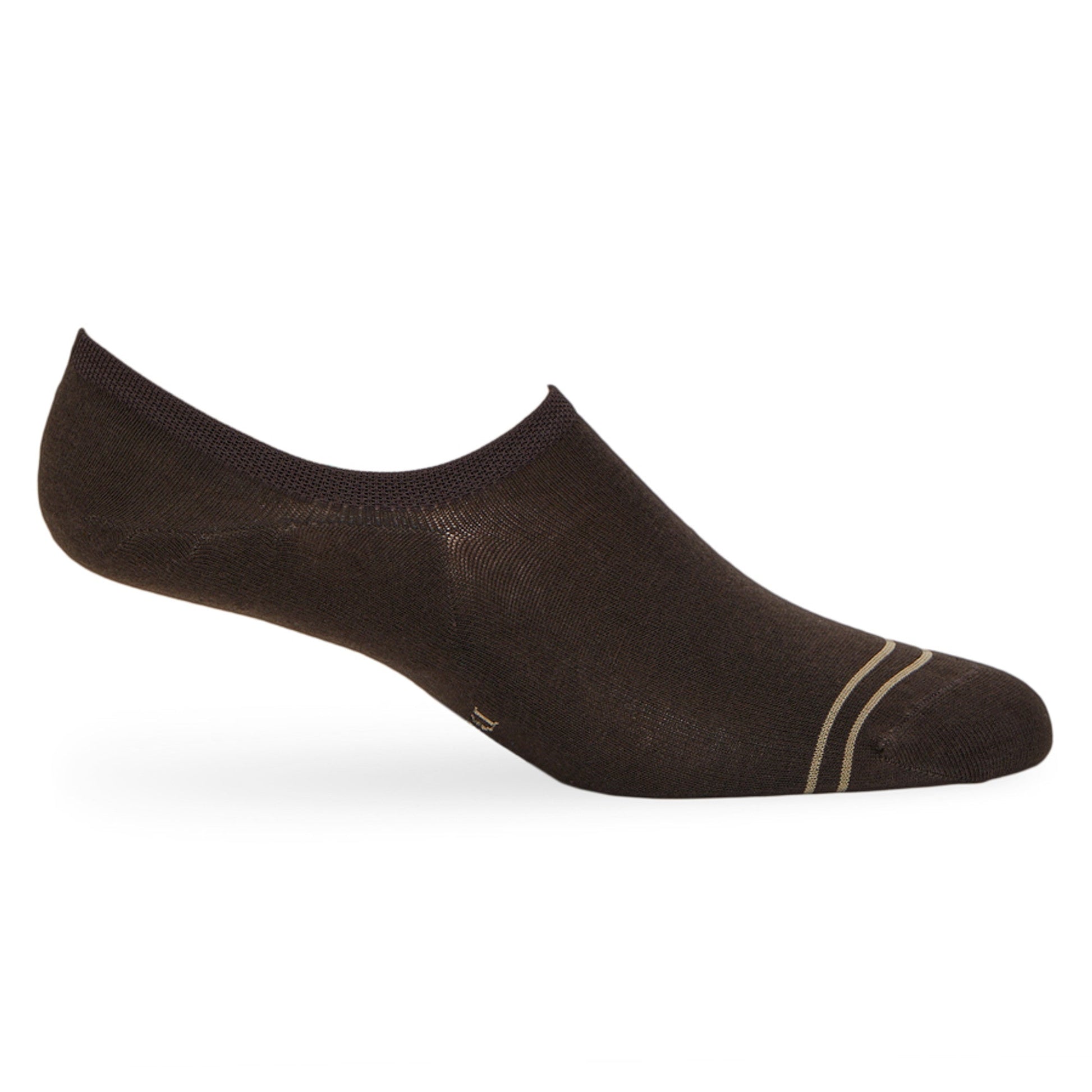 DeadSoxy F23 No-Show Sock brown footie sock with ribbed cuff on Tampa Home & Garden Store