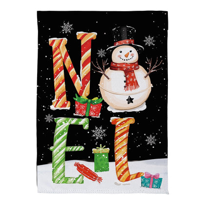 Noel Snowman Suede Garden Flag - Tampa Home & Garden Store