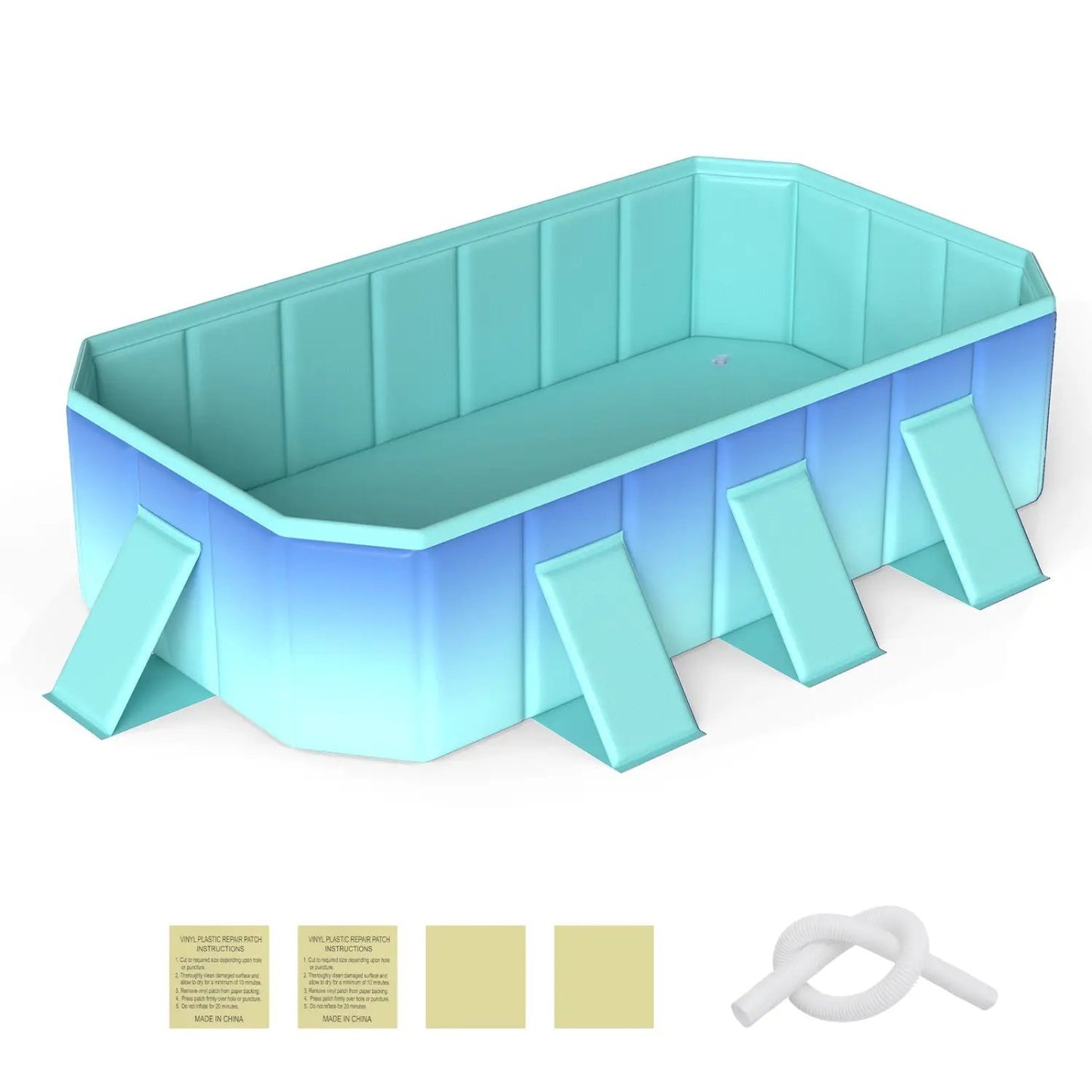 Portable Above Ground Pool With 8 Support Panels