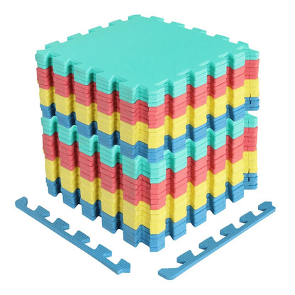 Interlocking Foam Tiles with Borders 36-Pack